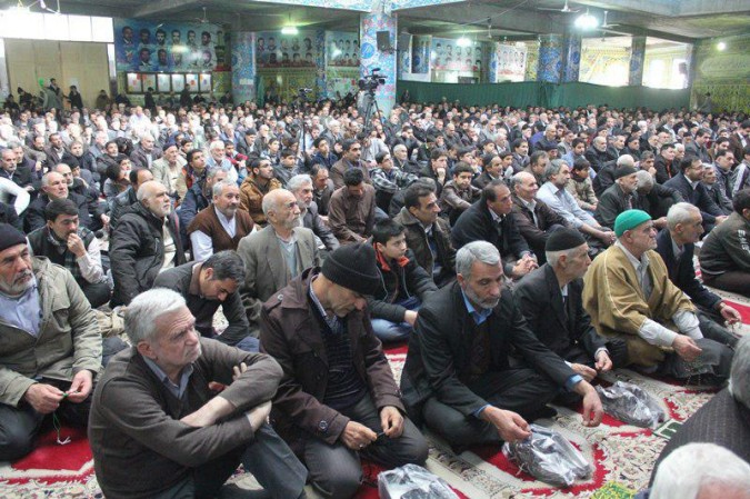 نماز عبادی سیاسی جمعه باشکوه این هفته شهرستان شهریار مورخه ۱۵بهمن۹۵