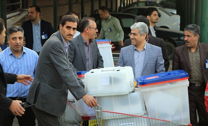 توزیع صندوقهای رأی شهرستان شهریار