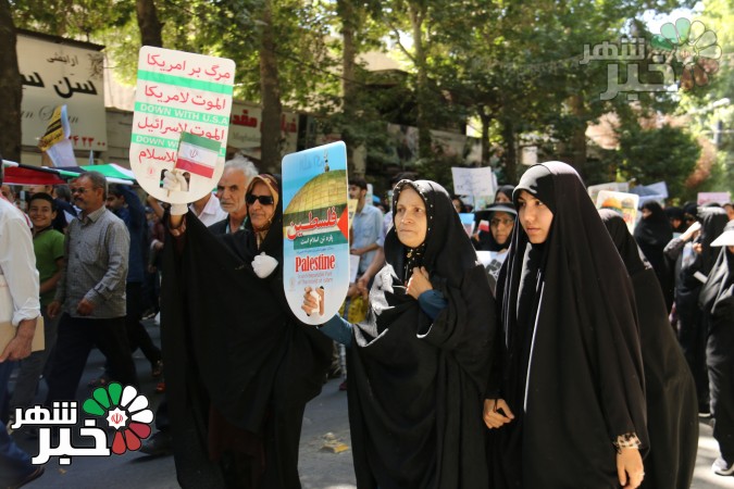 گزارش تصویری حضور حماسی مردم شهرستان شهریار در راهپیمایی روز قدس