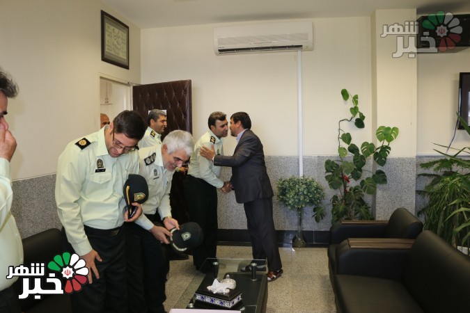 دیدار فرمانده نیروی انتظامی و جمعی از معاونین با رئیس دادستان شهرستان ملارد