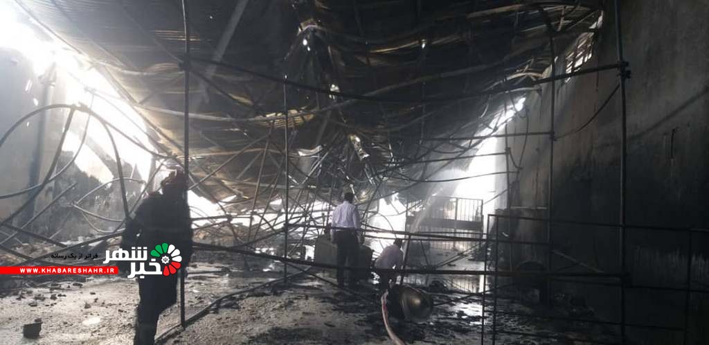آتش سوزی کارگاه یونولیت سازی در ملارد