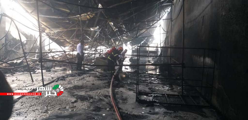 آتش سوزی کارگاه یونولیت سازی در ملارد
