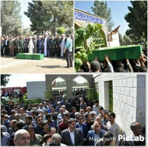 مراسم تشییع پیکر شهید مدافع حرم در شهریار