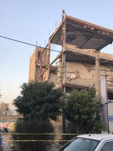 ریزش ساختمان سه طبقه در شهریار