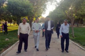 بازدید مدیریت شهری قدس از پارک حضرت ولیعصر(عج)