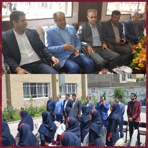 حضور نماینده مردم شهریار و مدیر آموزش و پرورش در مدرسه شهید سمائی