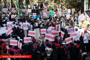 گزارش تصویری از راهپیمایی 13 آبان در شهریار