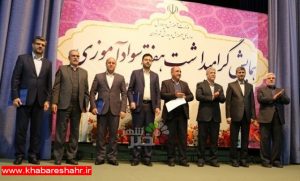 کسب رتبه برتر شورای پشتیبانی سواد آموزی شهرستان شهریار در استان تهران