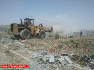 تخریب ۶۰ مورد ساخت و ساز غیرمجاز در اراضی کشاورزی شهرستان ملارد