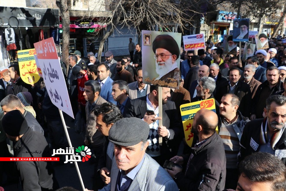 گزراش تصویری حضور مردم با بصیرت شهریاری در راهپیمایی ۹ دی ۱۳۹۸ + عکس۴