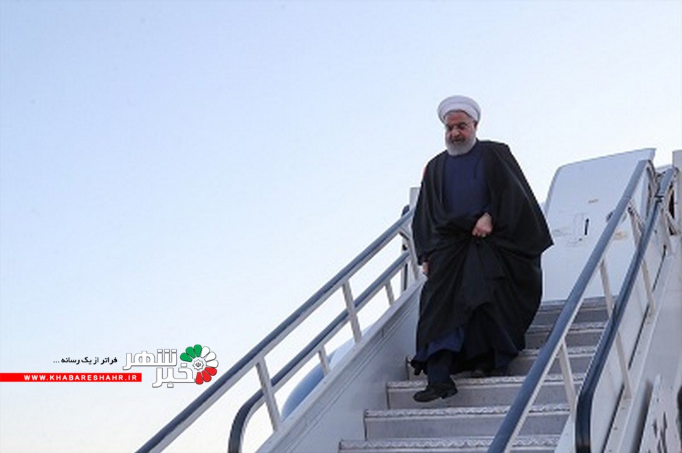 همراهی روحانی توسط رئیس سازمان مدیریت بحران کشور در سفر به سیستان و بلوچستان