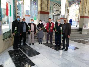 شهریار/عطرافشانی مزار شهدا در دهه فجر