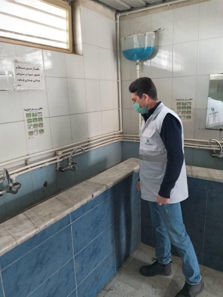 گزارش تصویری نظارت کارشناسان بهداشت بر پایانه شهرستان شهریار