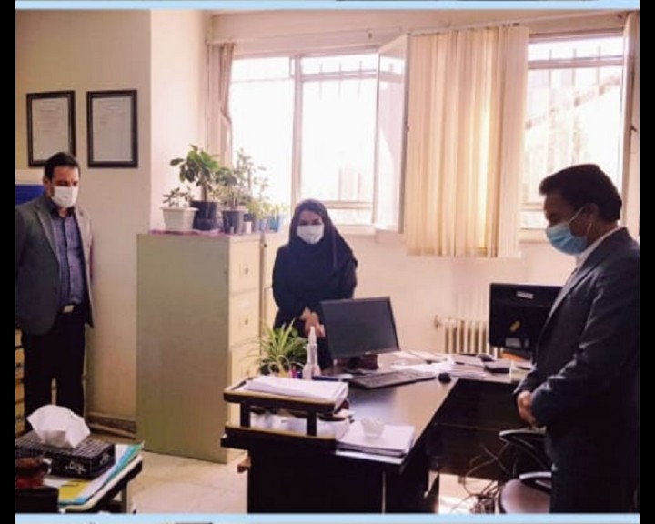 بازدید مشترک آقای دکتر قدیری معاون بهداشتی شبکه بهداشت و درمان شهرستان شهریار از واحدهای مختلف مرکز خدمات جامع سلامت نصیرآباد