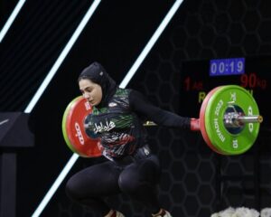 دختر وزنه‌بردار ایران برای دومین‌بار در قهرمانی جهان اوت کرد