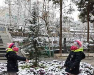 مدارس تبریز به دلیل بارش شدید برف تعطیل شد