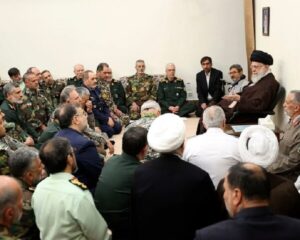 جمعی از فرماندهان نیروهای مسلح جمهوری اسلامی با رهبر انقلاب دیدار کردند