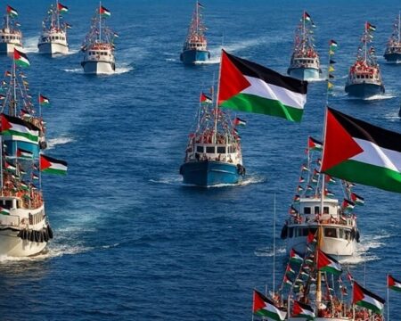 ناوگان «صمود» مسیر خود به غزه را ادامه میدهد img 01102025 143201 (720 x 576 pixel)